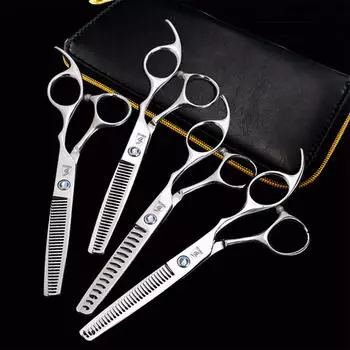 Sangelar, 4 шт., 6 дюймов, набор филировочных ножниц, профессиональные 4 вида, филировочные ножницы для выпадения волос 10%-50%, парикмахерские ножницы для филировки челки, парикмахерские ножницы