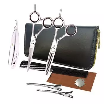 Sangelar 5,5 дюймов 6 дюймов Серебро Jp440C Набор ножниц для волос Профессиональный парикмахерский набор Парикмахерская Инструменты личной гигиены Дизайн волос Семейный уход за волосами