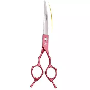 Sangelar 6,5-дюймовые ножницы для ухода за домашними животными, изогнутые вниз, изогнутые ножницы для стрижки собак, ножницы для ухода за домашними животными, инструменты для ухода за шерстью животных, ножницы для зоомагазина для собак 6.5 inch Curved Sci