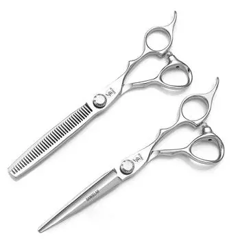 Sangelar 6,5-дюймовые ножницы для волос, серебро, профессиональные парикмахерские инструменты, профессиональные парикмахерские ножницы для ухода за волосами 6.5 cutting серебряный