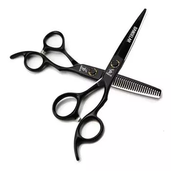 Sangelar 6 дюймов черные ножницы для волос с подшипниками винт профессиональные парикмахерские ножницы режущие истонченные парикмахерские инструменты высшего класса