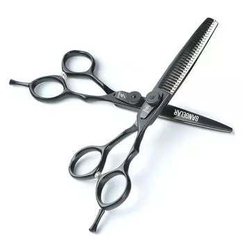 Sangelar 6 дюймов, черные профессиональные ножницы для волос, парикмахерские ножницы для стрижки, филировочные ножницы, высший класс, популярный дизайн