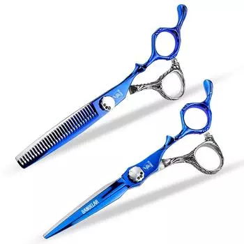 Sangelar 6 дюймов профессиональные ножницы для волос острые, гладкие ножницы серии Razor Edge для стрижки волос, ножницы для стрижки волос для дома и салона Cutting Scissors синий
