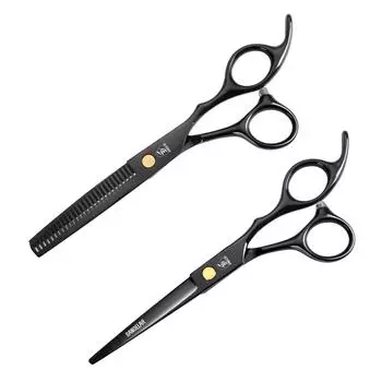 Sangelar 6 дюймов профессиональные парикмахерские ножницы парикмахерские ножницы для стрижки волос салонные инструменты для мамы папы друзей подарки 6 Cutting чёрный