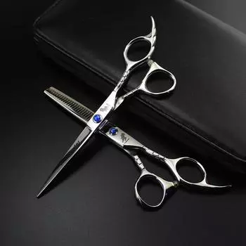Sangelar 6 дюймов серебряные ножницы для волос профессиональные парикмахерские ножницы режущие ножницы филировочные ножницы парикмахерские парикмахерские инструменты