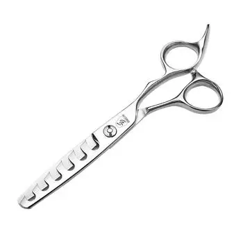 Sangelar 6-дюймовые филировочные ножницы серебряные профессиональные парикмахерские ножницы для истончения с 6 зубцами скорость истончения 50-60% потери волос 6 Thinning