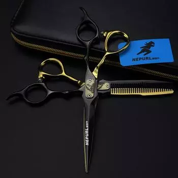 Sangelar 6-дюймовые ножницы для волос, черное золото, профессиональные парикмахерские ножницы, ножницы для стрижки волос, парикмахерские ножницы, парикмахерские ножницы
