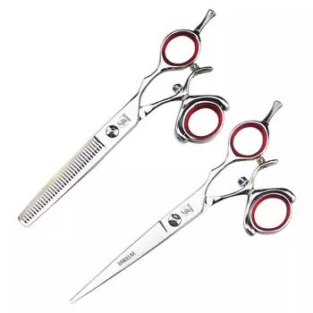 Sangelar 6-дюймовые ножницы для волос с вращающейся ручкой Профессиональный парикмахерский парикмахер Профессиональный парикмахерский парикмахер Парикмахерские ножницы Парикмахерский 6 inch cutting scissors
