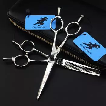 Sangelar 6-дюймовые ножницы для волос с двойным хвостом для левой и правой руки, профессиональные парикмахерские ножницы, режущие филировочные ножницы, парикмахерские инструменты 6 cutting