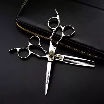 Sangelar 6-дюймовые ножницы для волос с волчьим винтом, профессиональные парикмахерские инструменты для пожилых людей, парикмахерские ножницы, филировочные ножницы для стрижки волос