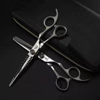 Sangelar 6-дюймовые ножницы для волос высшего класса для пожилых парикмахеров, пескоструйная обработка, профессиональные парикмахерские ножницы, наборы для салона ухода за волосами