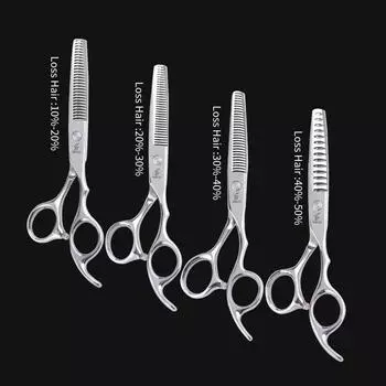 Sangelar 6-дюймовые профессиональные филировочные ножницы высшего класса для старших парикмахеров, 10%-50% стрижка выпадения волос, профессиональные парикмахерские ножницы для стрижки зубов