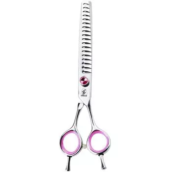 Sangelar 7 дюймов 8 дюймов высший класс JP440C филировочные ножницы для ухода за домашними животными рыбные кости зубы ножницы для домашних животных 7 inch серебряный