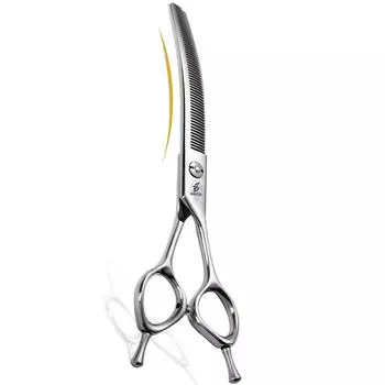 Sangelar 7 дюймов профессиональные высший класс Япония 440C рыбья кость ножницы для филировки домашних животных инструменты для ухода за собаками супер стальные ножницы для домашних животных инструменты Remove Hair 40%-55% серебряный