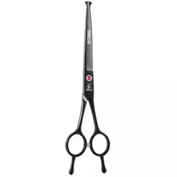 Sangelar 7-дюймовые ножницы для ухода за домашними животными, инструменты для ухода за волосами животных, круглый наконечник, безопасно для использования, ножницы для шерсти собак и кошек, профессиональные инструменты для грумера, режущие ножницы Round Ti