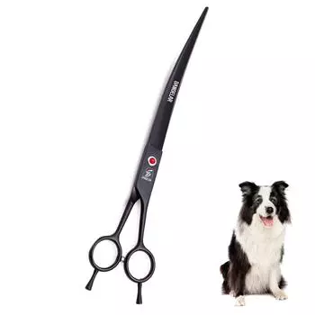 Sangelar 9 изогнутые ножницы для домашних животных профессиональные двухсторонние левые и правые изогнутые ножницы для домашних животных ножницы для красоты домашних животных, гибкие, сгибающие, ножницы и ножницы для стрижки (бесплатная упаковка) 9 чёрн