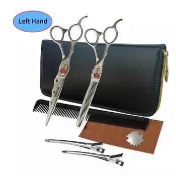 Sangelar Let Hand с использованием 7-дюймовых матовых ножниц для волос, набор профессиональных парикмахерских парикмахерских инструментов, набор профессиональных парикмахерских ножниц высшего класса, набор инструментов