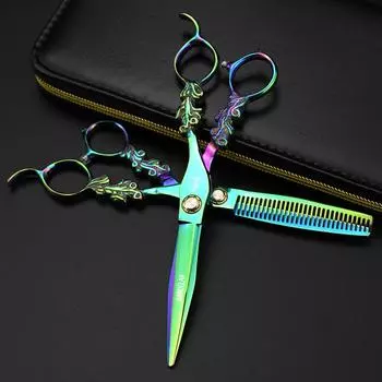 Sangelar 6 дюймов Привлекательные парикмахерские ножницы Ножницы для стрижки волос Филировочные ножницы Парикмахерские ножницы Инструменты для ухода за волосами Ножницы для стрижки волос 6“ C