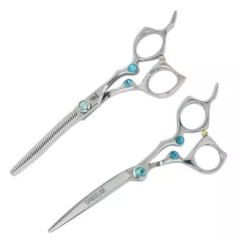 Sangelar 6 дюймов Старший парикмахер Профессиональные ножницы для волос Режущие ножницы Филировочные ножницы Парикмахерские Красивый дизайн Инструменты для ухода за волосами 6 cutting