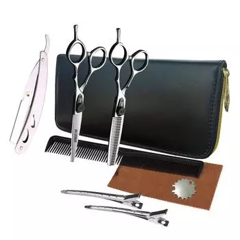 Sangelar высший класс 6-дюймовые серебряные ножницы для волос Парикмахерские ножницы с регулировкой винта Профессиональные парикмахерские ножницы высшего класса