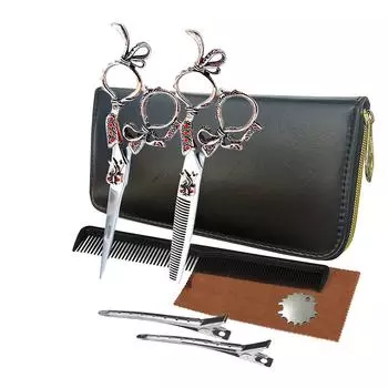 Sangelar высший класс 6-дюймовый набор ножниц для волос Профессиональный парикмахерский набор Профессиональный парикмахерский набор специальных дизайнерских инструментов для парикмахера