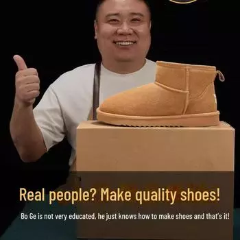 Sangpo Sheepskin Fur Snow Boots: Men s & Women s Waterproof, Non-slip, Thick-soled, Plush Warm Shoes for Autumn & Winter 36