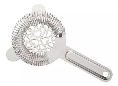 Sanho Sangyo YUKIWA Q-03302080 Стакан для смешивания, коктейльное ситечко, серебристый, глаз