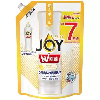 Sanitizing Joy Compact Dishwashing Detergent Sparkling Lemon Scent Refill Large Capacity 960mL