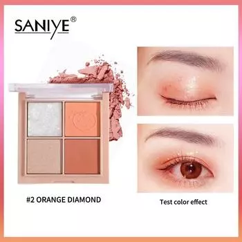 SANIYE 4-цветная палитра теней для век Sweet Eye Makeup E0430