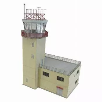 Sankei Aviation Scene Series Control Tower Paper Craft 1/144 Type-A