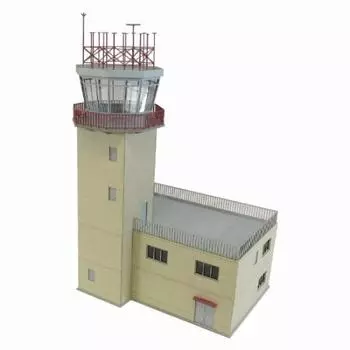 Sankei Aviation Scene Series Control Tower Paper Craft 1/144 Type-A
