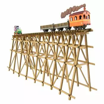 Sankei Miniatuart Kit Studio Ghibli Series Laputa Castle in the Sky Locomotive and Automobile 1/150 Scale Paper Craft MK07-12