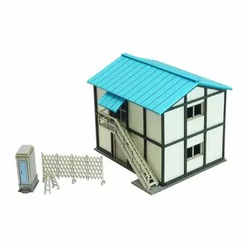 Sankei Miniatuart Petit Prefab Hut Paper Craft 1/220 MP01-158