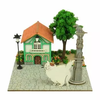 Sankei MP07-63 Studio Ghibli Mini Cat Return Muta and Cat Office Non-Scale Papercraft