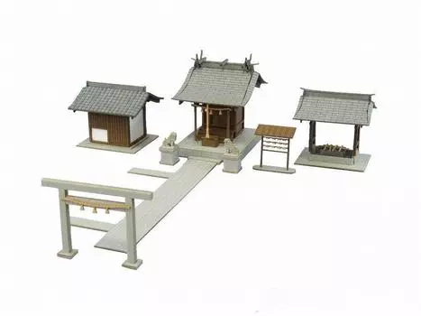 Sankei Nostalgic Diorama Series Маленький храм 1/150