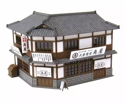 Sankei Nostalgic Diorama Series Столовая B Бумажная поделка 1/150