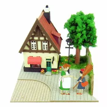 Sankei Studio Ghibli Mini Delivery Service и Kiki Paper Craft Многоцветная фигурка Кики Осоно-сан, немасштабная MP07-07