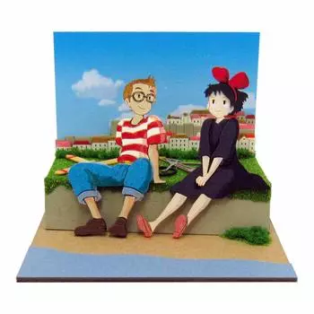 Sankei Studio Ghibli Mini Delivery Service Томбо и Кики Бумажная поделка Кики Немасштабная MP07-85 зелёный