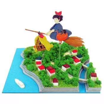 Sankei Studio Ghibli Mini Kiki s Delivery Service Доставка Немасштабная бумажная поделка MP07-08
