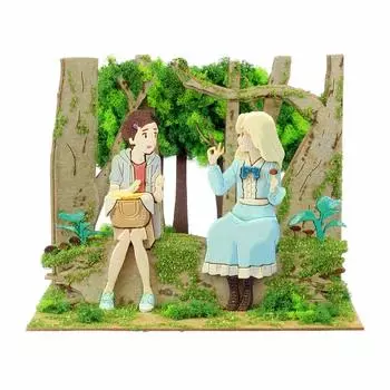 Sankei Studio Ghibli Mini Когда Марни была здесь Грибной лес Бумажная поделка MP07-113