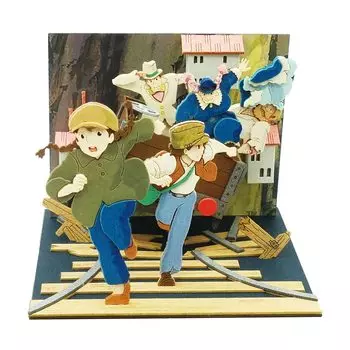 Sankei Studio Ghibli mini Лапута Замок в небесах Побег Sheeta и Pazu Papercraft MP07-133
