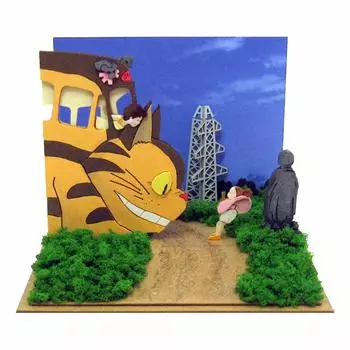 Sankei Studio Ghibli mini Мой сосед Тоторо Потерянная Мэй Микке Paper Craft MP07-90