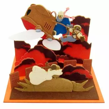 Sankei Studio Ghibli mini Небесный замок Theta Rescue Paper Craft Laputa Немасштабный MP07-17