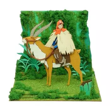 Sankei Studio Ghibli mini Princess Mononoke Ashitaka s Departure Paper Craft MP07-137
