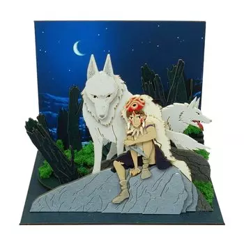 Sankei Studio Ghibli мини Принцесса Мононоке Ночь решения Бумажная поделка MP07-140