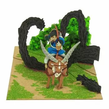 Sankei Studio Ghibli Мини Принцесса Мононоке Ашитака и Бог Татари Немасштабная бумажная поделка MP07-41
