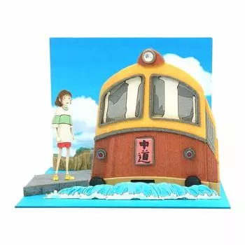 Sankei Studio Ghibli Mini Spirited Away Kaibara Electric Railway уже прибыла Paper Craft MP07-119