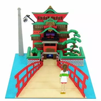 Sankei Studio Ghibli Mini Унесенные призраками Абурая и Тихиро Бумажная поделка Немасштабная MP07-11 белый