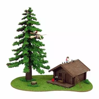 Sankei Studio Ghibli Series Delivery Service Kiki and Atelier Paper Craft 1/150 MP07-39 Урсулы Кики