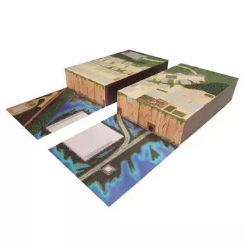 Sankei Studio Ghibli Series Унесенные призраками Таинственный город Диорама Бумажная поделка 1/150 MK07-32